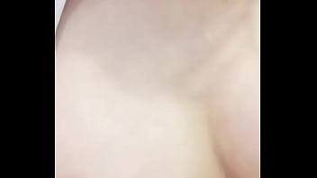 Asian girl touching herself after shower