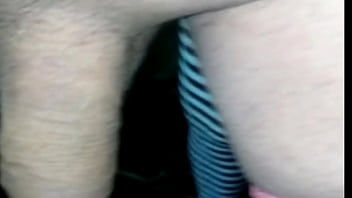 Woman pegging with strap on fucks guy with female panties and ejaculates without touching herself