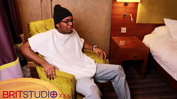 19 year old teen gives an interractial handjob