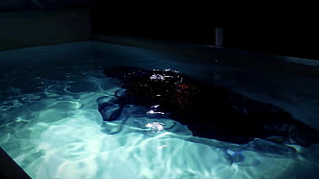 Gothic underwater shooting in swimmimg pool arya grander