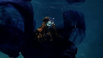 Gothic underwater shooting in swimmimg pool arya grander