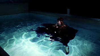Gothic underwater shooting in swimmimg pool arya grander
