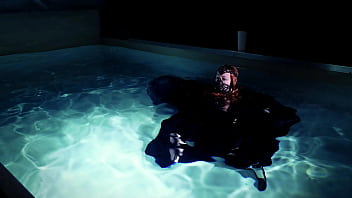 Gothic underwater shooting in swimmimg pool arya grander Gothic underwater shooting in swimmimg pool arya grander