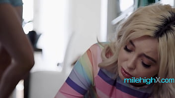 Sorority bitch makes pledge eat pussy or get kicked out