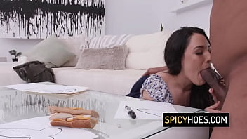 Horny slut gets plowed all over the couch as she jumps from cock to cock