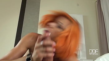 Rod licker couple gives you pov blowjob in bedroom