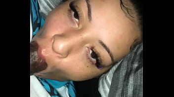 Anna lets reecie put his bbc in her throat