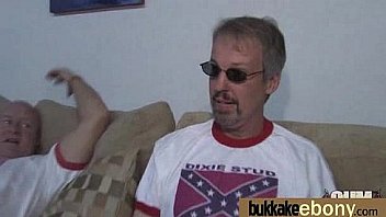 First time ebony with a group of white dicks 10