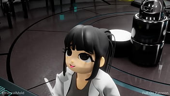 Scientist enjoys her new dildo