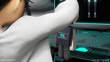 Scientist enjoys her new dildo