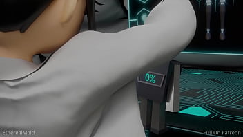 Scientist enjoys her new dildo