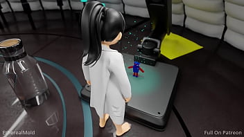 Scientist enjoys her new dildo