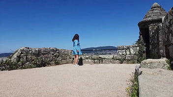 Look at the milf's skirt did you see the pussy