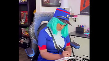 Hot cop slurps you up and squirts on you