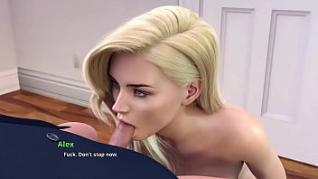 College kings chloe giving blowjob to alex