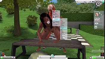 Maria plays with her friend