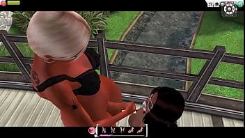 Maria plays with her friend