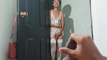 You looked at me in lingerie and couldn't help but touch yourself