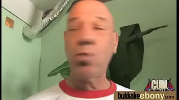 Hot ebony chick love gangbang interracial 17