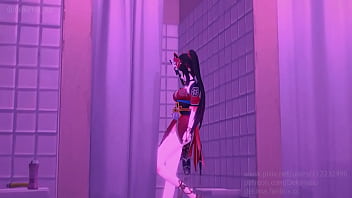 Girl fucks another girl with dick in different positions