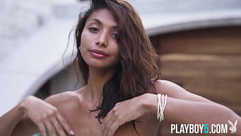 Petite latina teen from mexico exposes her super tight and hot body for playboy