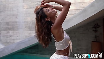 Petite latina teen from mexico exposes her super tight and hot body for playboy