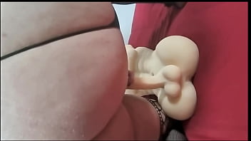 Now i can see her fucking in both holes