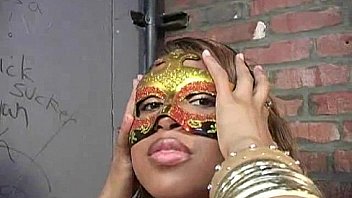 Black Chick Gives Gloryhole Blowjob 17 thumbnail