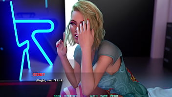 Name88's triangle #20 movie night with cute busty blonde