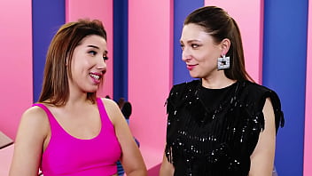 Italian beauty layla extreme sfw tickling challenge girl giggles and gets her feet tickled by talia mint