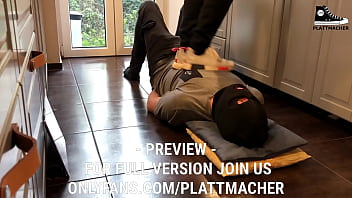 Trample On The Human Doormat In Adidas Sneakers thumbnail