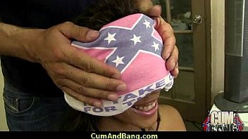 Nice ebony fucked by several white guys in all holes 5