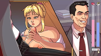 Chefe sortudo recebe boquete de secretária