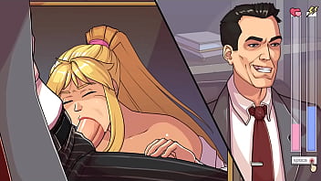 Chefe sortudo recebe boquete de secretária