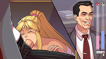 Chefe sortudo recebe boquete de secretária