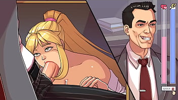 Chefe sortudo recebe boquete de secretária