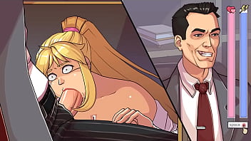 Chefe sortudo recebe boquete de secretária