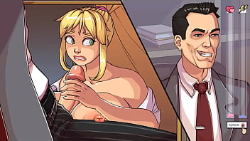 Chefe sortudo recebe boquete de secretária