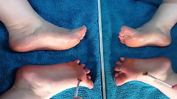 Feetfetish video my foot pampered with oil