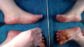 Feetfetish video my foot pampered with oil