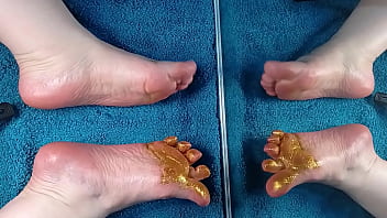 Feetfetish video my foot pampered with oil