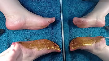 Feetfetish video my foot pampered with oil