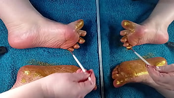 Feetfetish video my foot pampered with oil