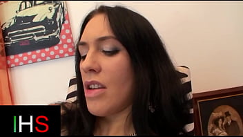 Beautiful brunette milf squirts like a fountain what a slut