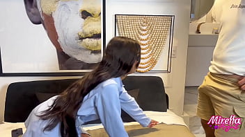 Meu vizinho que disse que era casado me comeu quando a mulher dele foi no mercado era pra ser uma rapidinha a camisha estorou