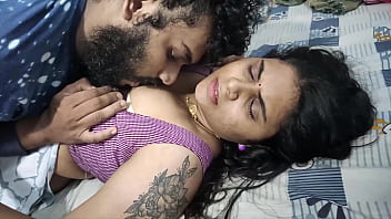 Horny desi couple share hardcore romance on bed with passionate licking Horny desi couple share hardcore romance on bed with passionate licking
