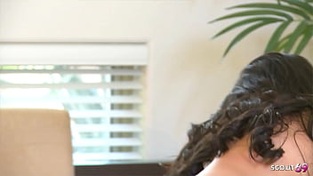 Half indian desi girl with perfect natural saggy tits at intense romantic couple sex with cum on ass with boyfriend