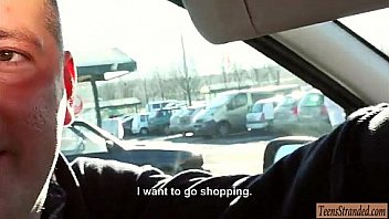 Three babes hitchhike and get pounded by nasty strangers