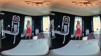 Ddfnetwork vr hot secretary loren minaldi rides cock in vr
