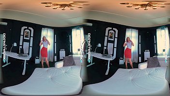 Ddfnetwork vr hot secretary loren minaldi rides cock in vr